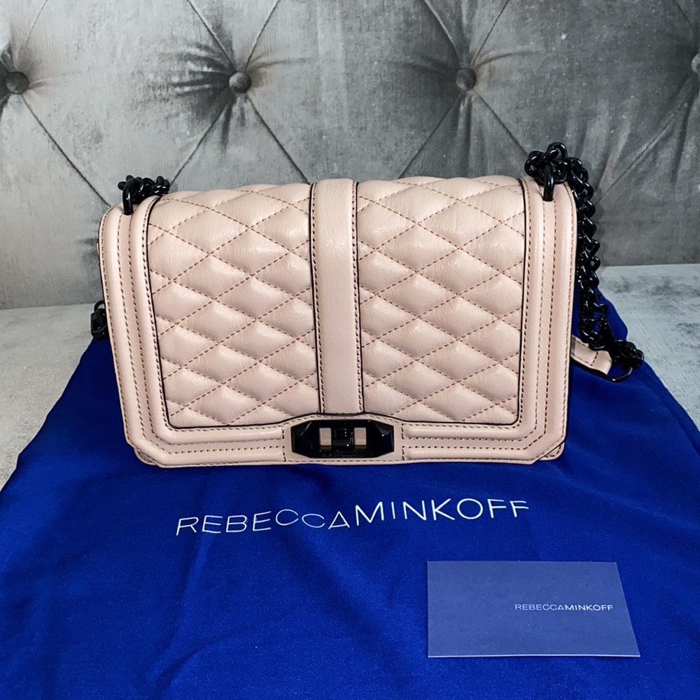 Rebecca Minkoff Love Quilted Turn Lock Crossbody
